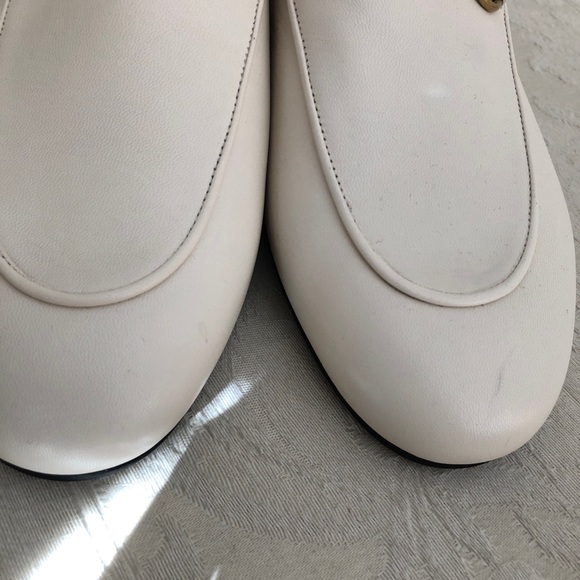 Gucci PRINCETOWN mules white soft leather slippers - Picture 5 of 9